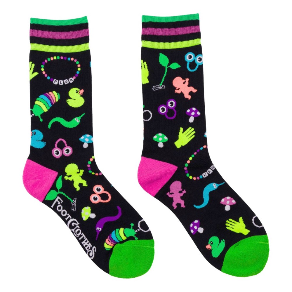 Footclothes - Tiny Trinkets - UV Reactive Sokken - Multicolours